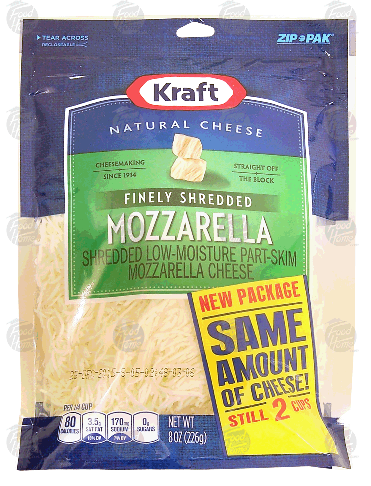 Kraft Natural Cheese finely shredded mozzarella cheese Full-Size Picture